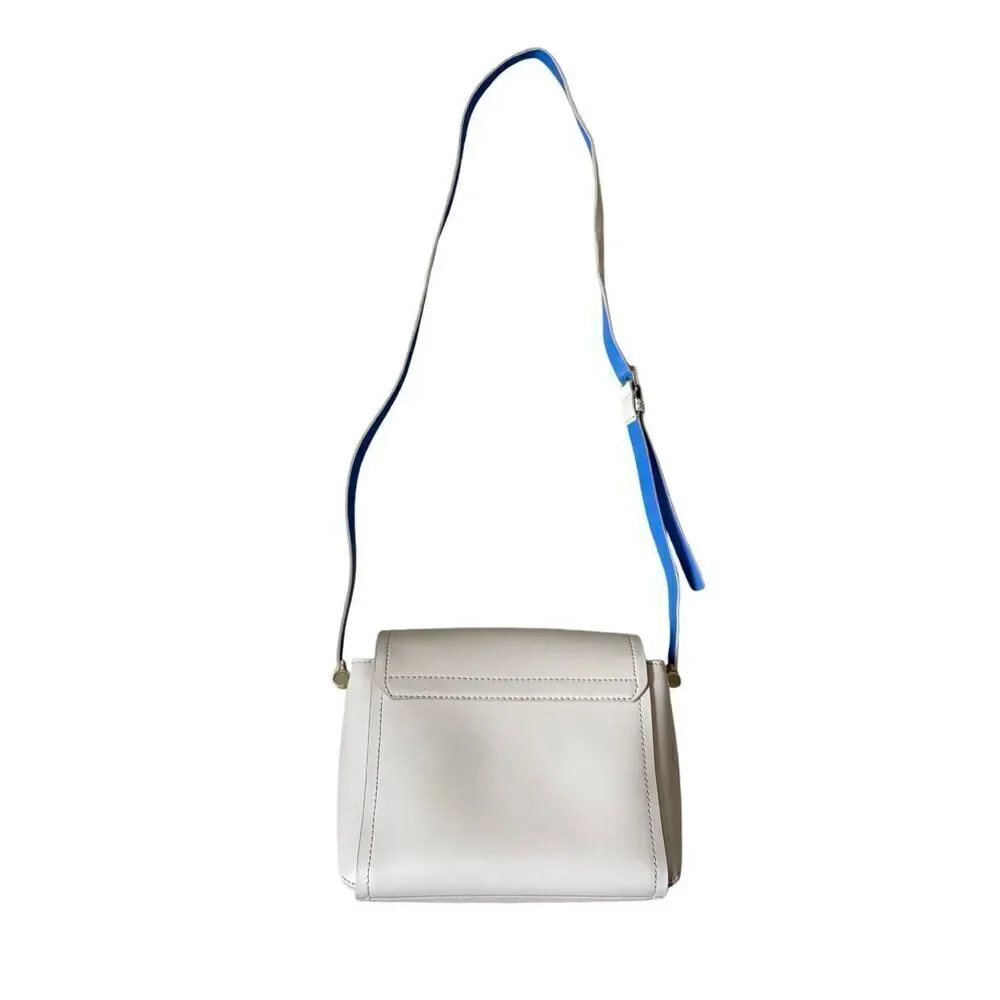 Kate Spade New York Cream Leather Flap‎ Closure Small Crossbody Bag